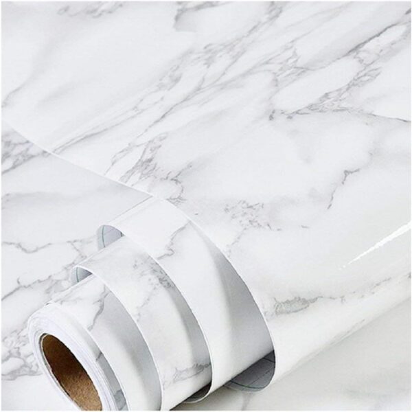 Marble Peel and Stick Wallpaper – Granite Style Self-Adhesive Surface for Kitchens and Furniture